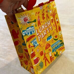 Blue Q Recycled Plastic Handy Tote - Lunch Party Bag Retro Food Truck